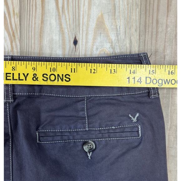 American Eagle Jeans Womens sz 2 Brown Denim Skinny Leg Low Rise 29x28 - Picture 5 of 6